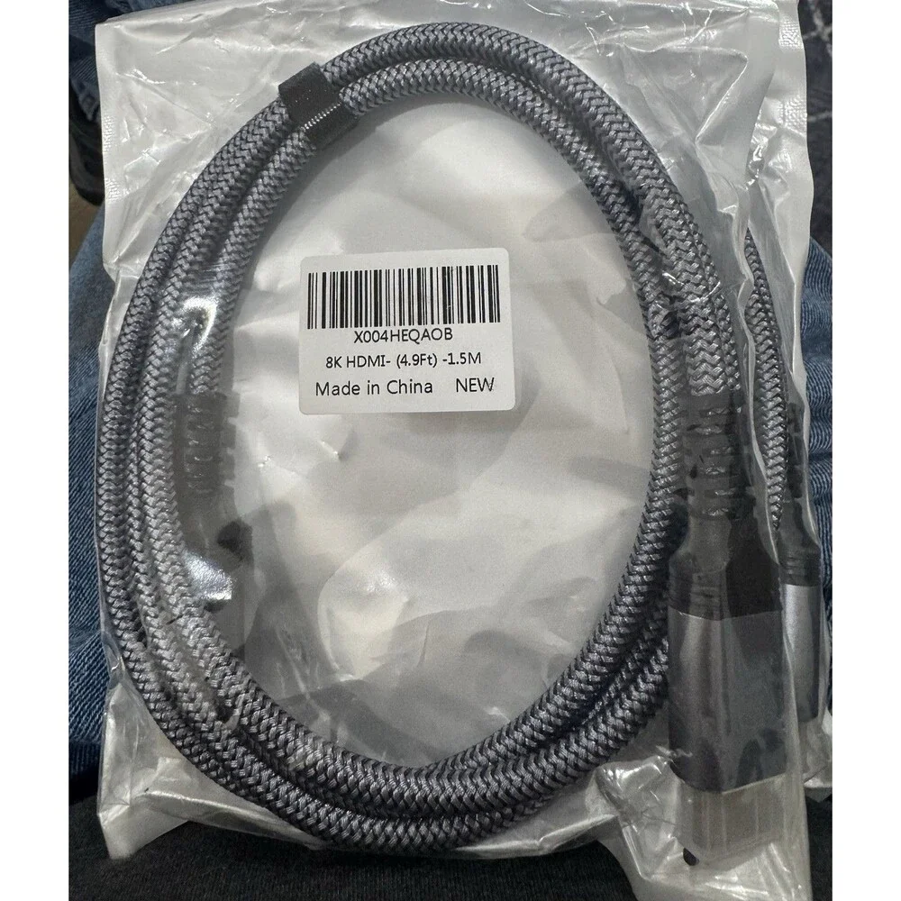 8K 4K Display Port Cable 4.9 FT UHD Cable 32.4Gbps 8K@60Hz 4K@144H